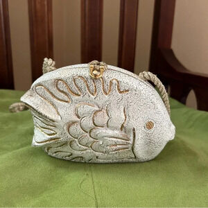 Vintage Timmy Woods Fish Purse